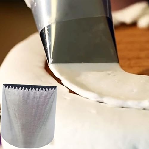 Miniatura 4 de Puntas de tubería de pastel de 2.2 pulgadas, boquillas de tubos de flores, boquillas de acero inoxidable, herramientas de decoración, puntas de