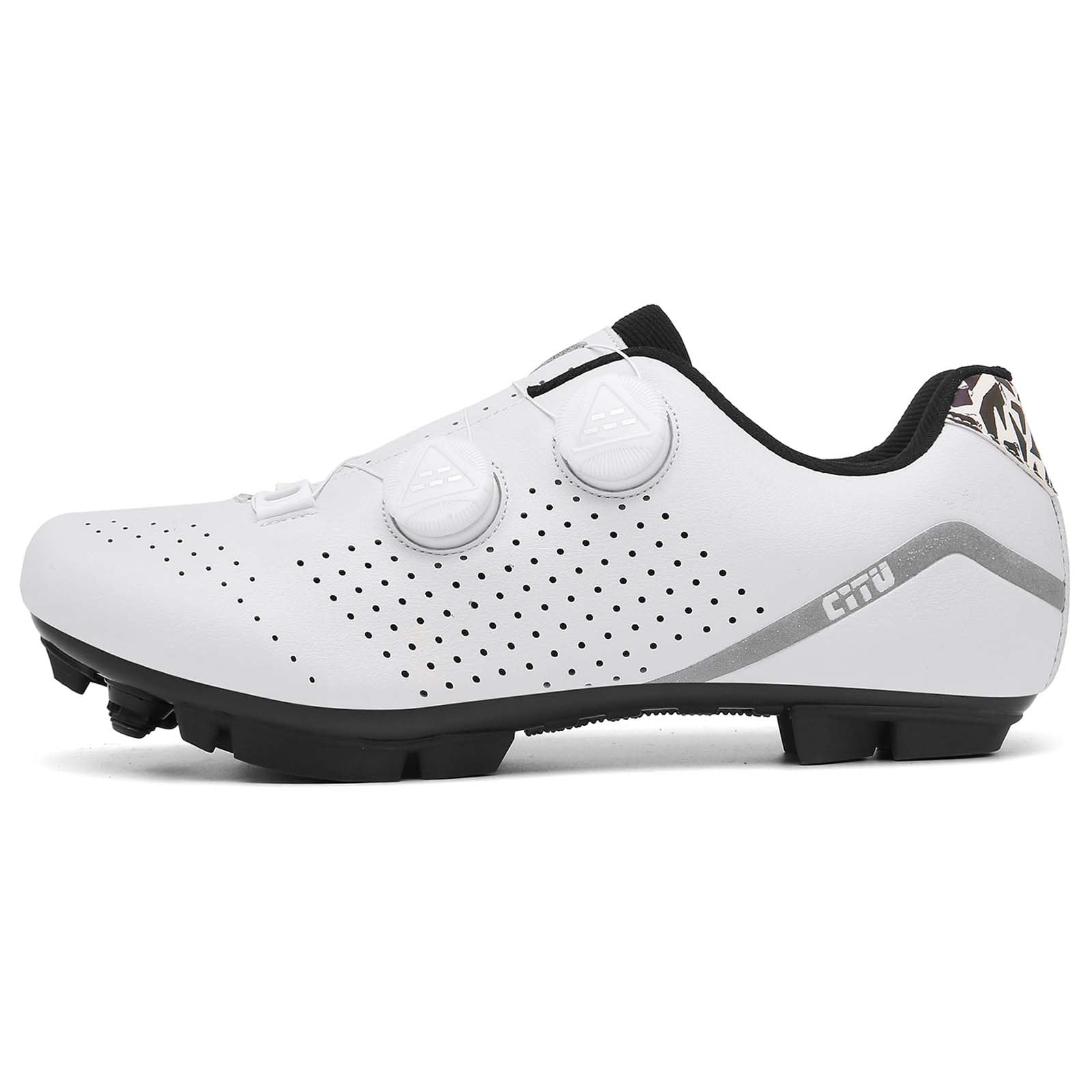 NGARY MTB Schuhe Fahrradschuhe Herren Damen kompatibel mit SPD 2 Schrauben mit Cleats, Mountainbike Schuhe Unisex Radsportschuhe Draussen