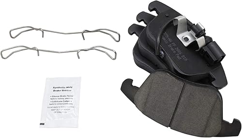 Miniatura 6 de TRQ Kit de pastillas de freno y rotor de cerámica delantera con productos químicos compatibles con VW Tiguan Passat Audi Q3