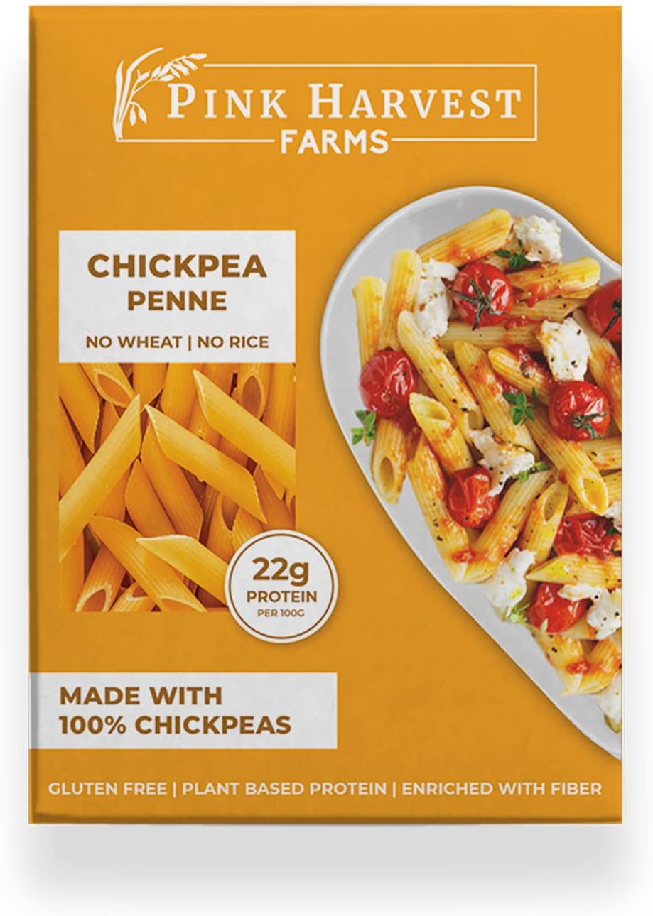 Chickpea Pasta | No Rice - No Maida | Vegan | Gluten Free | High Protein | (Chickpea Penne Pasta, 200 g (Pack of 1))
