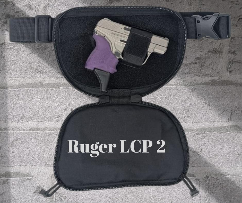 SMALL-DTOM Slim Fit CCW Fanny Pack Cordura NYLON -Black - Image 4