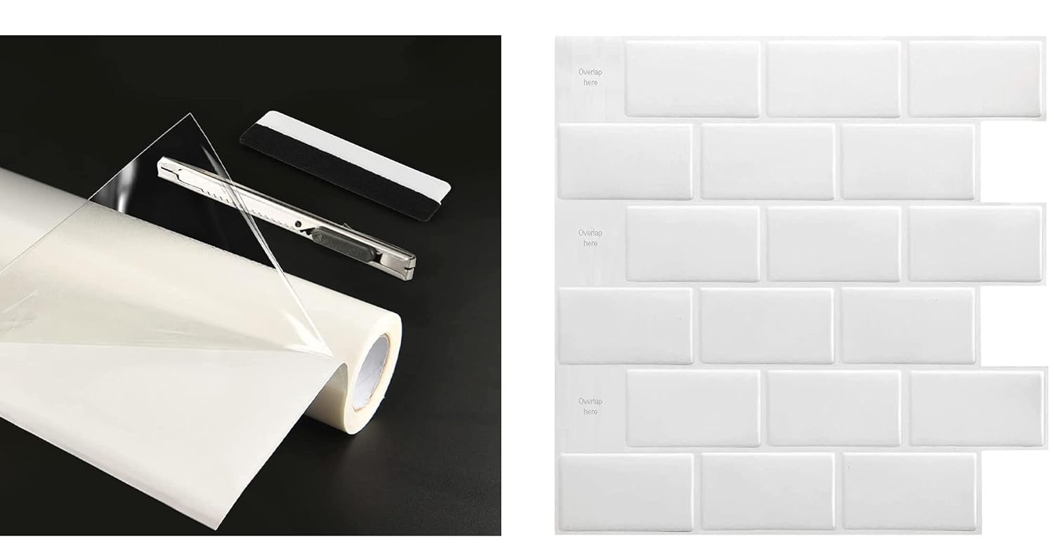 Art3d Adhesive Tile Setting Mat with Peel and Stick Backsplash Amazon