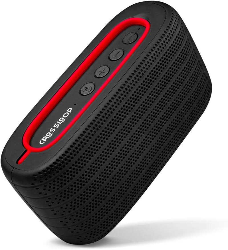 Crossloop Volar High Definition Portable Wireless Bluetooth Speaker with Leading 12 Hours Battery Life, Extra Deep Bass, Waterproof, Dust Proof, Rustproof Speaker with Mic, Loud Audio for Phone Calls