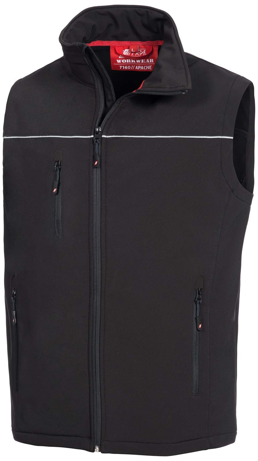 Nitras 471.05 Softshellweste "Apache" Größe XL in schwarz