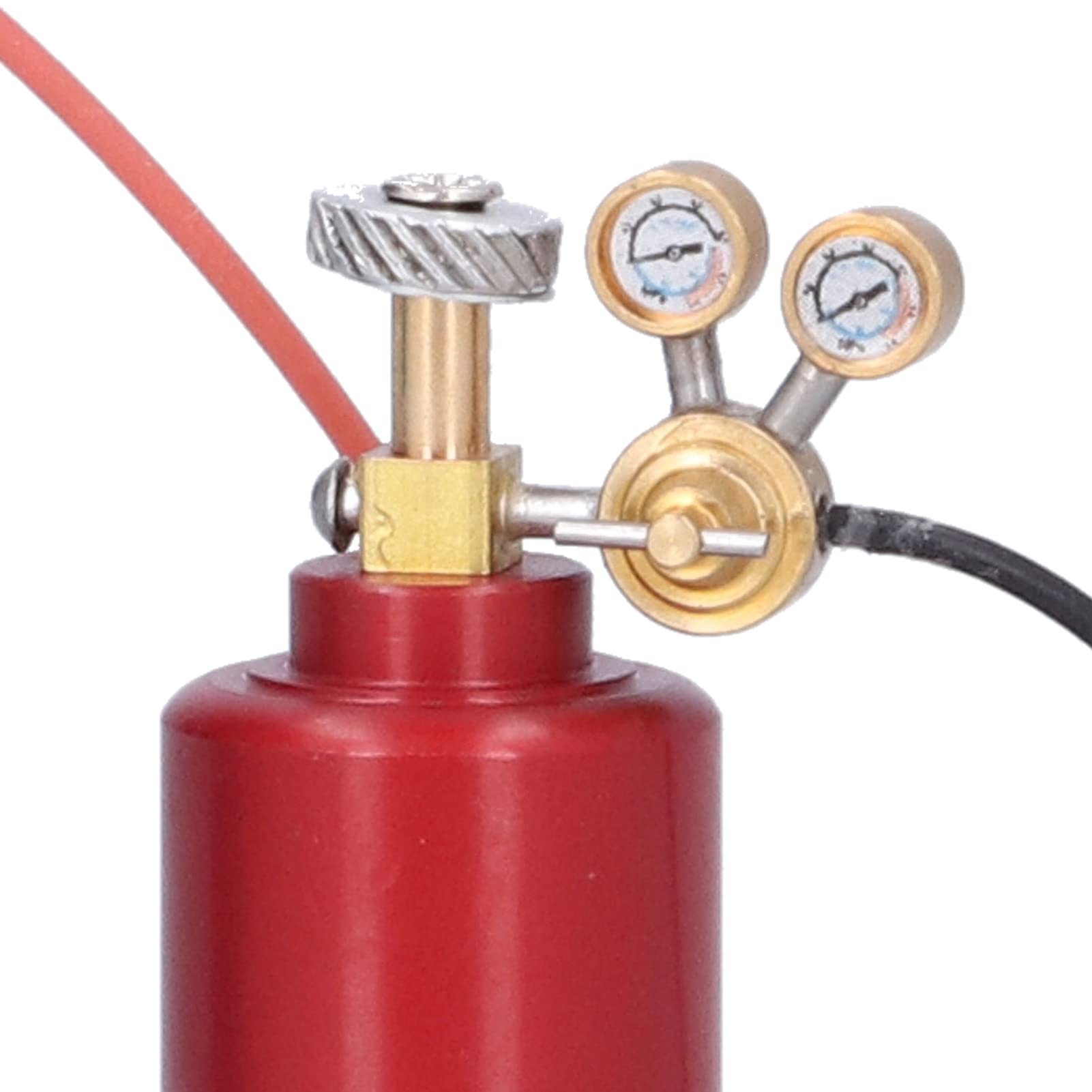 VGEBY Bombola di Ossigeno Acetilene, 2 Colori Resistente all'Usura Simulazione Durevole Mini Bombola di Ossigeno di Acetilene Compatibile per Axial SCX10 90046 1/10 RC Car(Blu Rosso