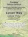 Produktbild Turkey Fethiye-Antalya Topographic Map Atlas with Index 1:50000 (1 cm=500 m) Lycian Way (Likya Yolu) Complete Hiking Trail in Large Scale Detail ... Coast of Turkey (Turkey Hiking Topo Maps)