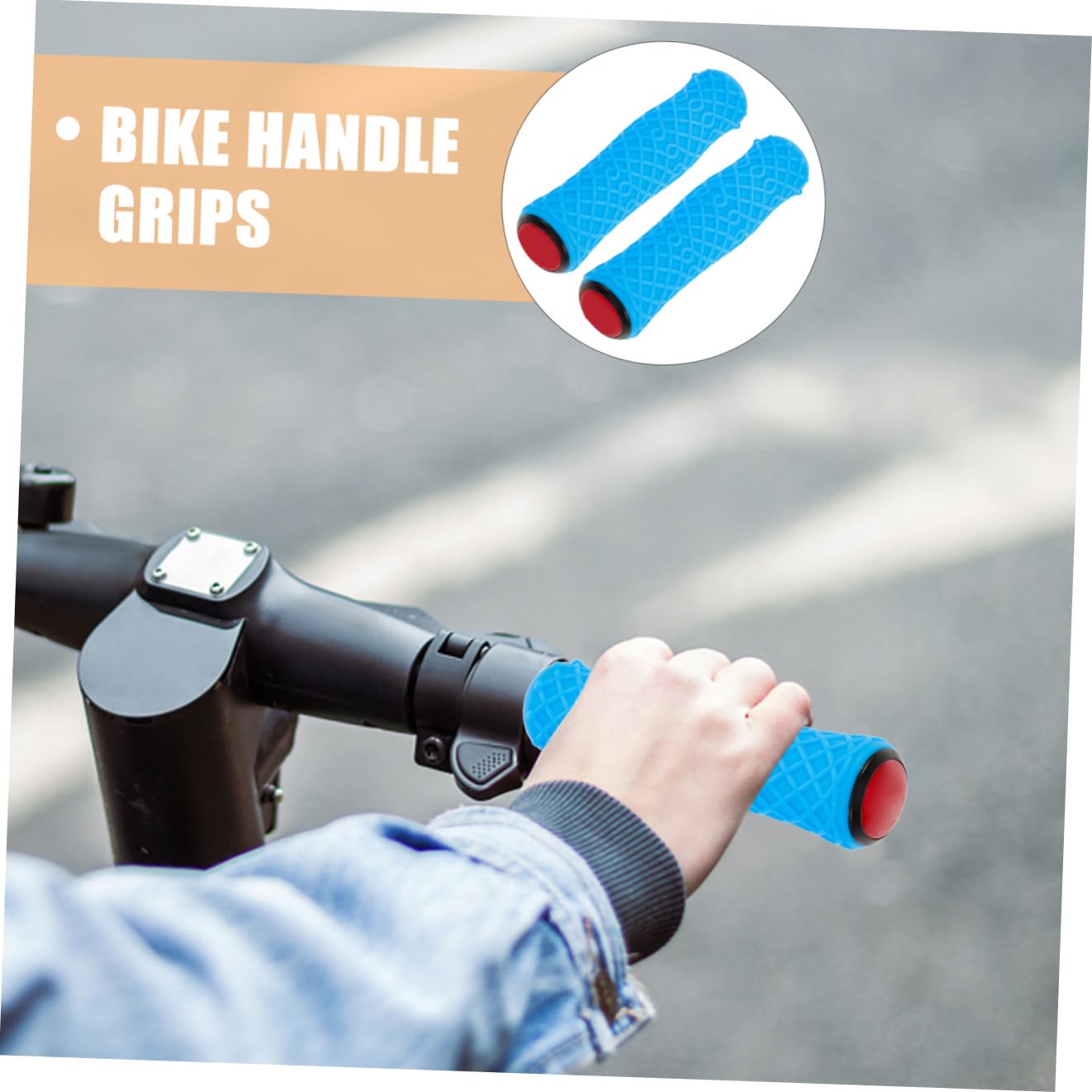 VANZACK Poignées en Silicone Poignées De Guidon De Vélo Pliantes Poignée De Vélo Poignées De Vélo Ergonomiques Poignées De Guidon De Vélo De Montagne Guidoline Vélo