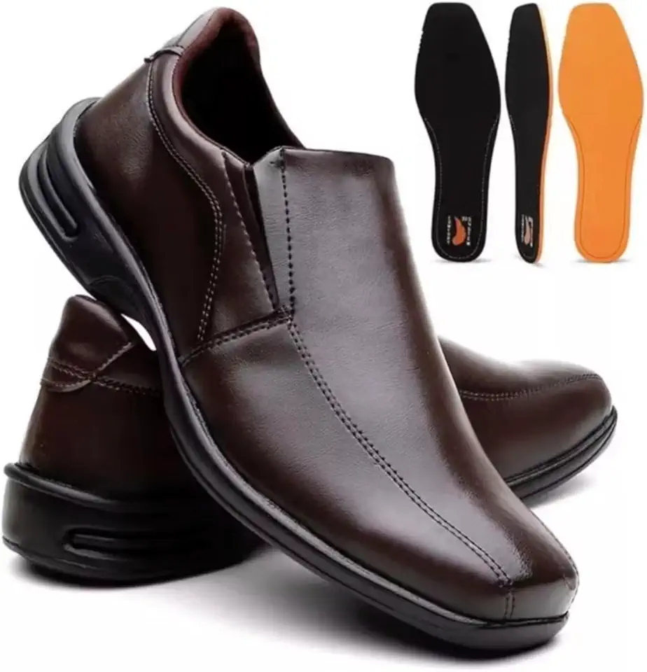 Sapato Social Ortopédico Masculino Confortavel Casual