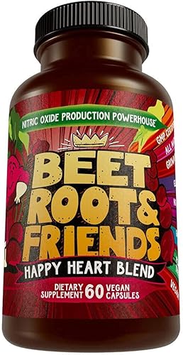 Miniatura 9 de Cápsulas de raíz de remolacha, circulación, energía saludable para el corazón, con extracto de semilla de uva y ginseng, 60 unidades veganas