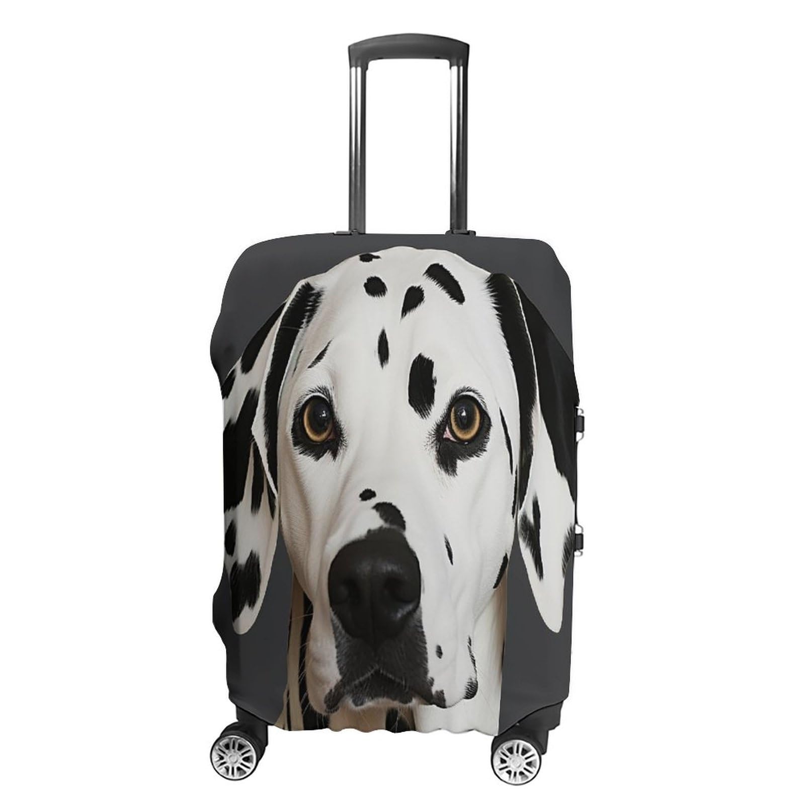 Housse de valise dalmatien blanche anti-rayures en polyester lavable pour protéger votre bagage M - 8