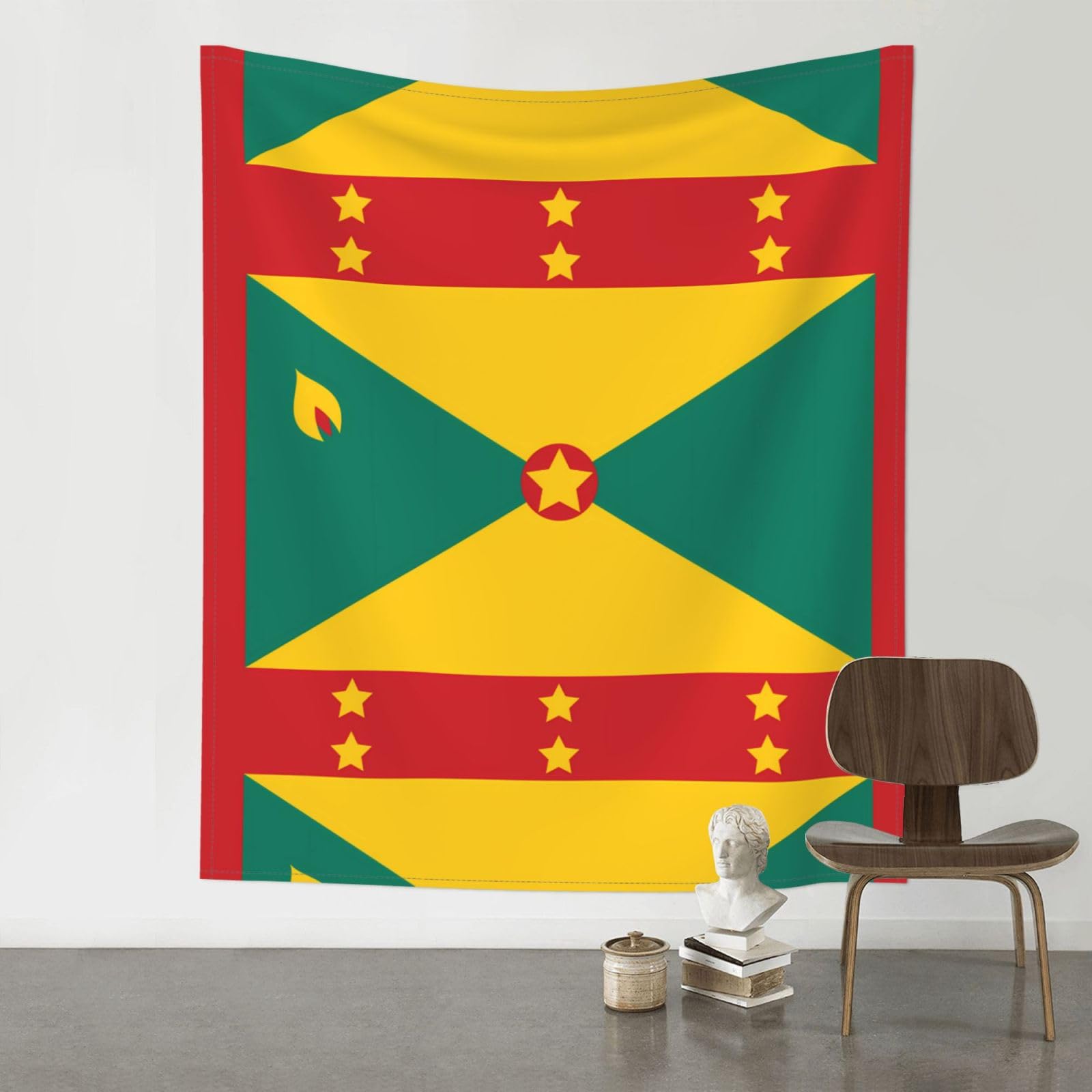 YYHHAOFA Flag of Grenada Prints 60x51in Wall Tapestry - Durable Polyester Throw Blanket for Dorm Decor, Beach Picnics & Versatile Room Layering