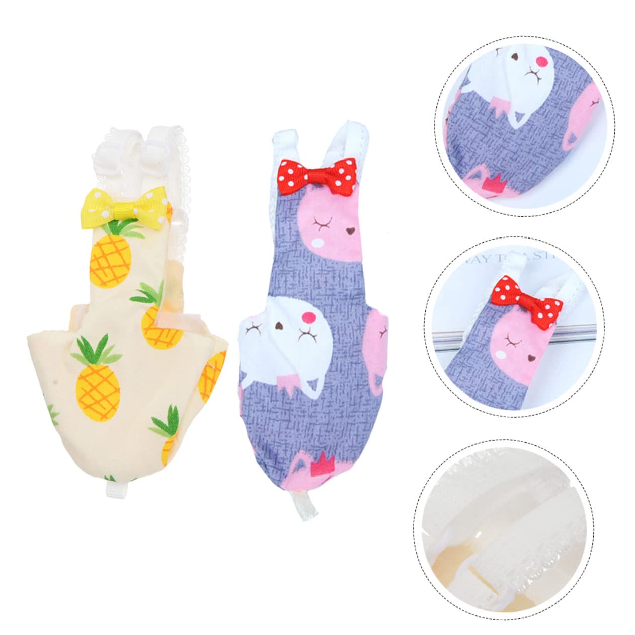 BESPORTBLE 6piezas Pañal Creativo para Aves De Ropa para Periquitos Reutilizable y Lavable para Fiestas y Salidas Mascotas