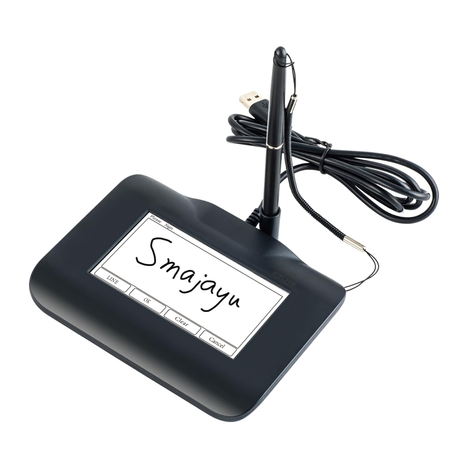 Pad per firma elettronica FP430S, pad di acquisizione firma USB per computer portatili con Windows 7, 8, 10, 11, stilo per firma incluso, display LCD a colori da 4,3 pollici con retroilluminazione LCD