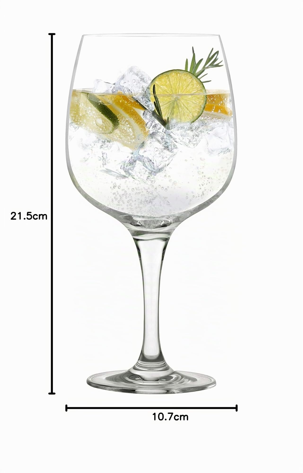 Stölzle Lausitz Set di bicchieri Gin Tonic 755ml I Set di 6 bicchieri da cocktail in cristallo senza piombo I Bicchieri a ballon infrangibili I Bicchieri highball lavabili in lavastoviglie