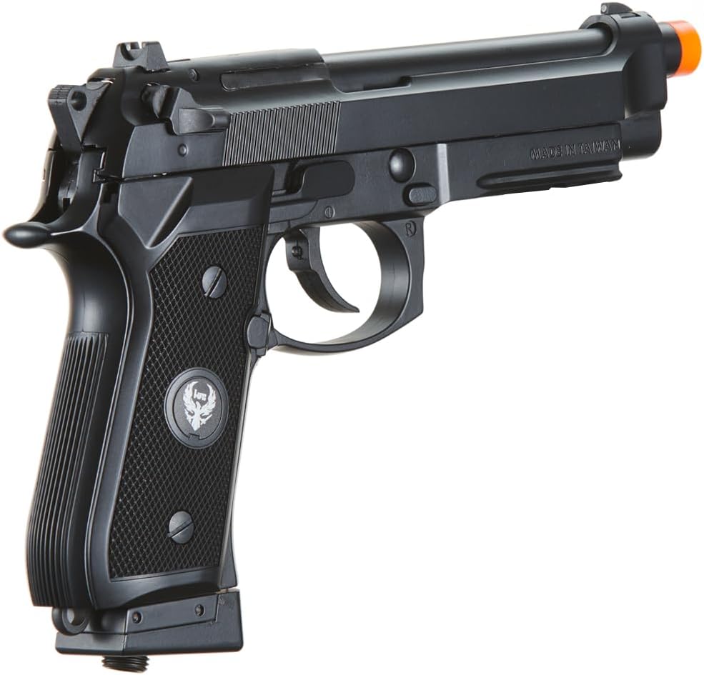 GoldenBall x HFC Metal Full-Automatic M9 Co2 Gas Blowback Airsoft Pistol (Color: Black)