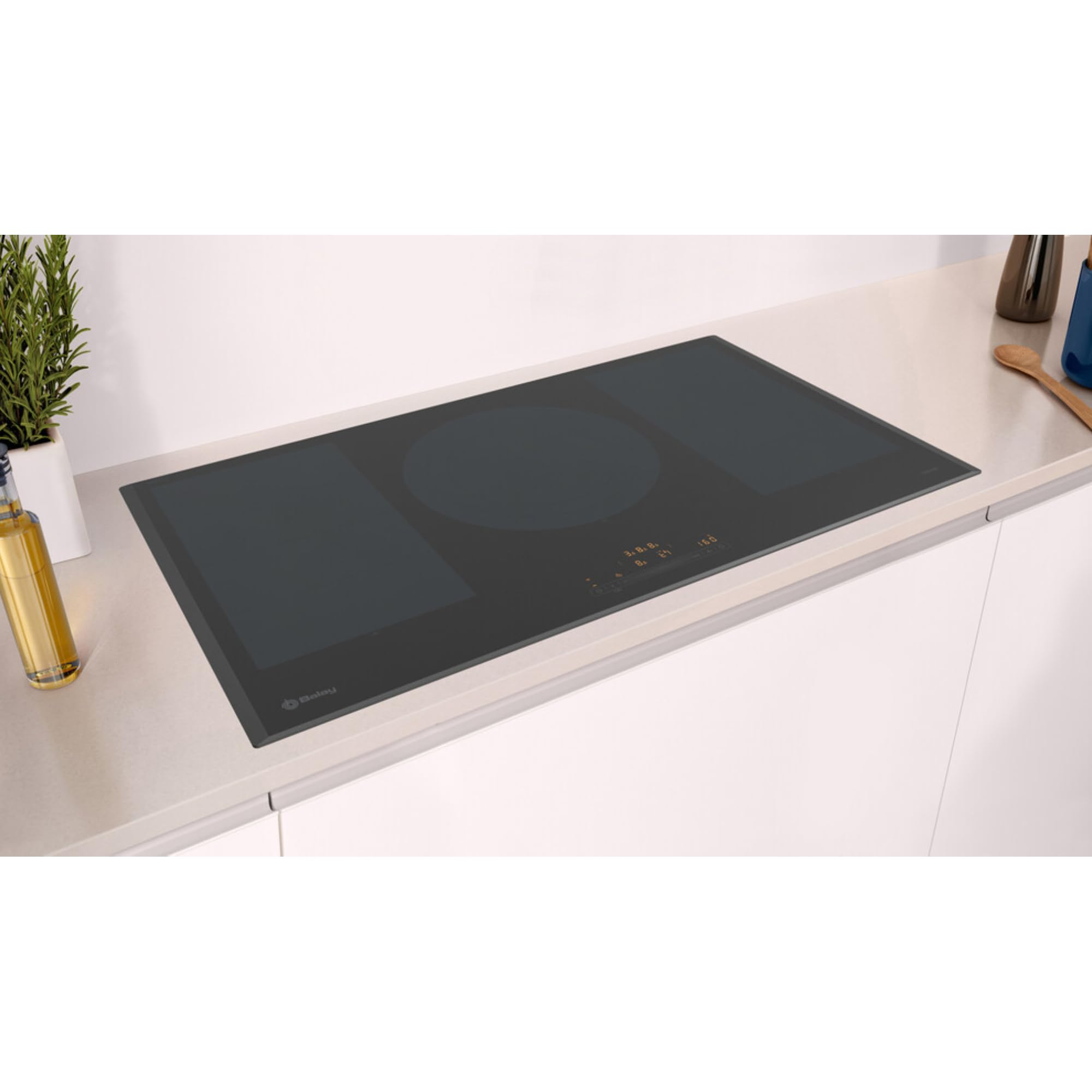 Balay - Placa de Inducción, 90 cm de ancho, Flex Inducción, 3 Zonas, Zona de 32 cm,11 Niveles, Función Sprint, Negro, 3EB999LH