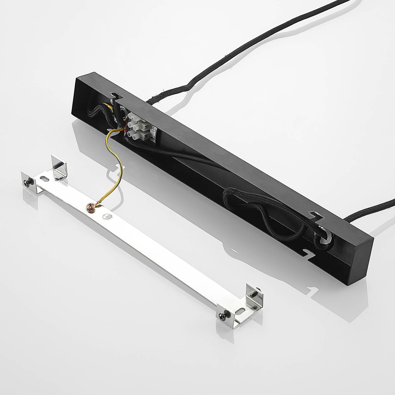 Lindby Esstisch Pendelleuchte Holz, Glas rauchgrau Hängeleuchte Rauchglas Esszimmer 4x E27 ohne Leuchtmittel Hängelampe Wohnzimmer Esszimmerlampe