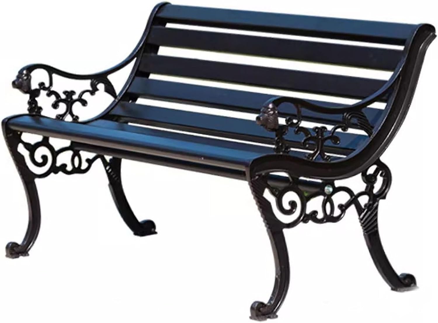 Metal Park Benches，Selected Aluminum Alloy Material, Rain and Sun Protection, All-Weather Outdoor Bench, Load-Bearing Up to 800 Pounds, Suitable for Parks, Decks, Patios, Etc(150 * 62 * 73)