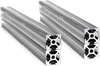 4Pcs 350mm Aluminum Extrusion 2020 Series European Standard T Slot Aluminum Profiles Rail for 3D Printer Parts Linear Rail Aluminum Profile Extrusion