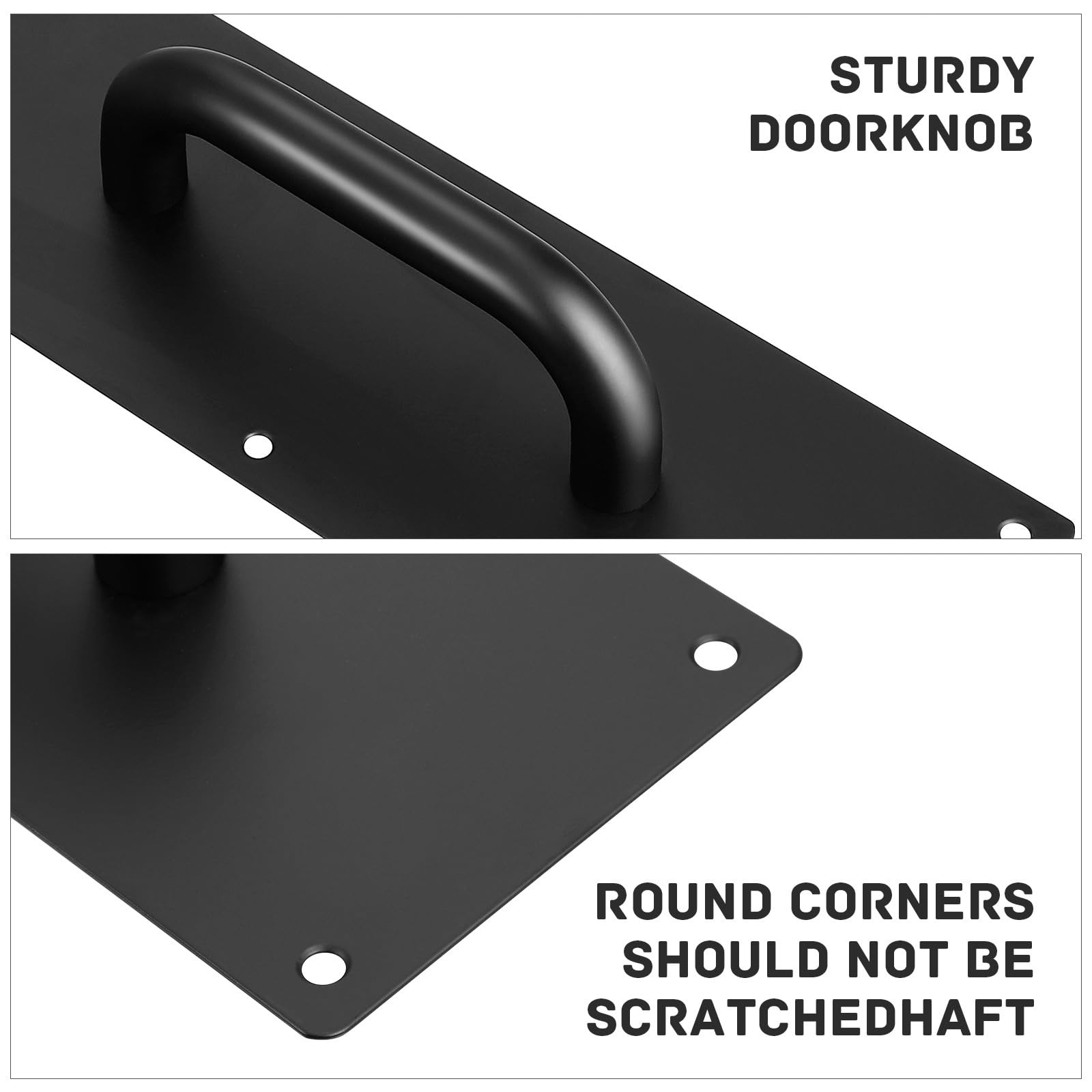 Zerodeko PoignéE De Porte Commerciale En Acier Inoxydable 304 Avec Plaque Large Pour Portes Coulissantes Et Bois PoignéE De Traction IntéRieure Avec Vis Pour Usage Industriel