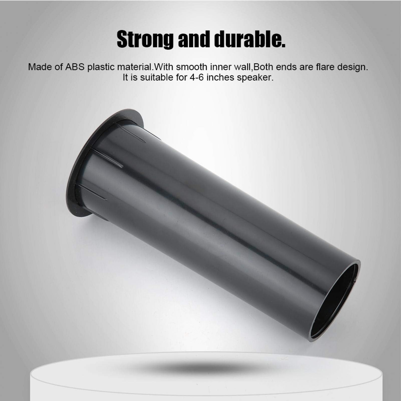 Agatige Tubo Porta Altoparlante 50 mm 2 Pezzi Altoparlante a Parete Interna Liscia in Plastica ABS per 4-6 Pollici