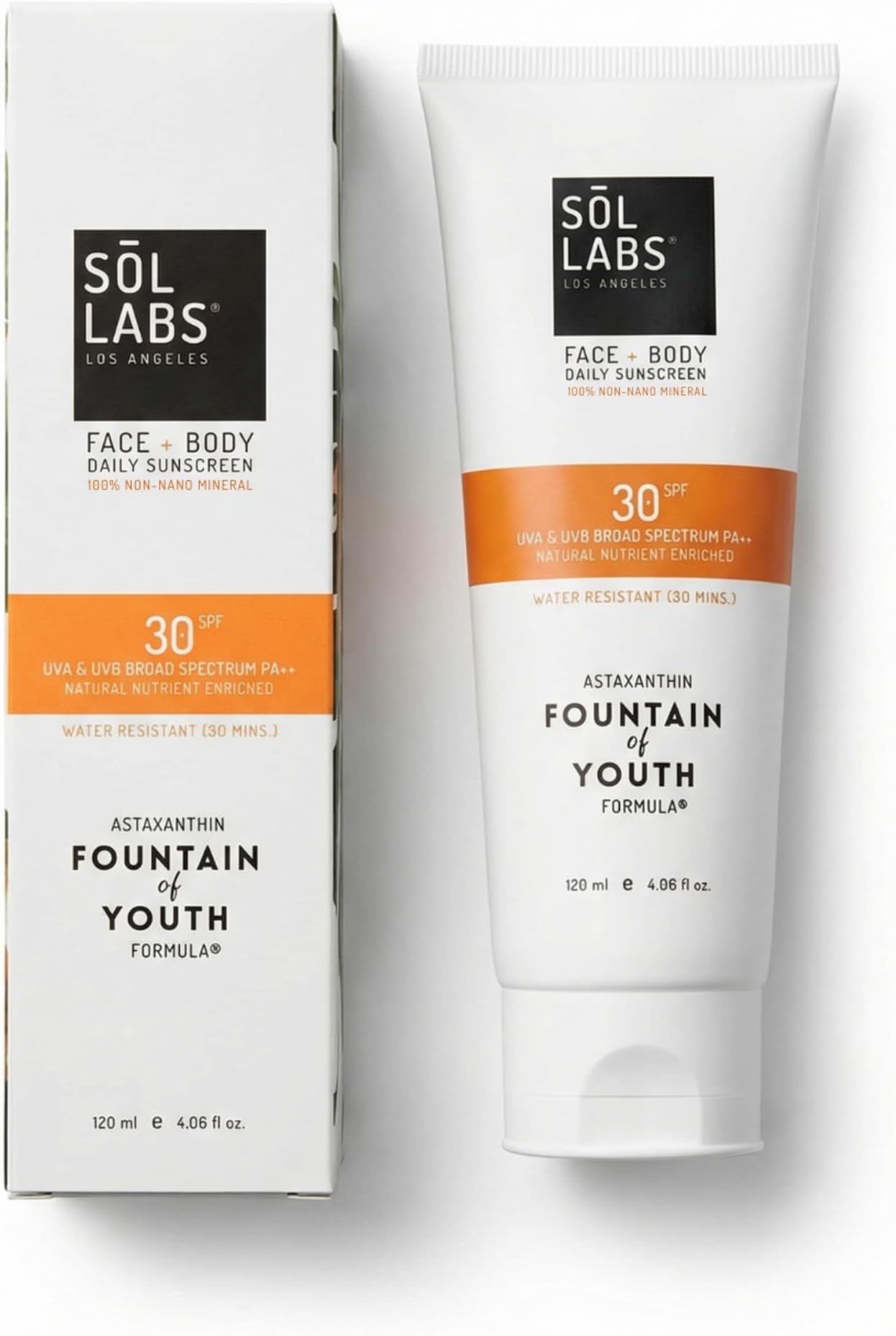 SOL LABS Korean Sunscreen for Face SPF 30 | Zinc Oxide Sunscreen, No White Caste Reef Safe Sunscreen Korean Mineral Sunscreen Face & Body | Hydrating Sunscreen Korean Skin Care Moisturizer Unscented