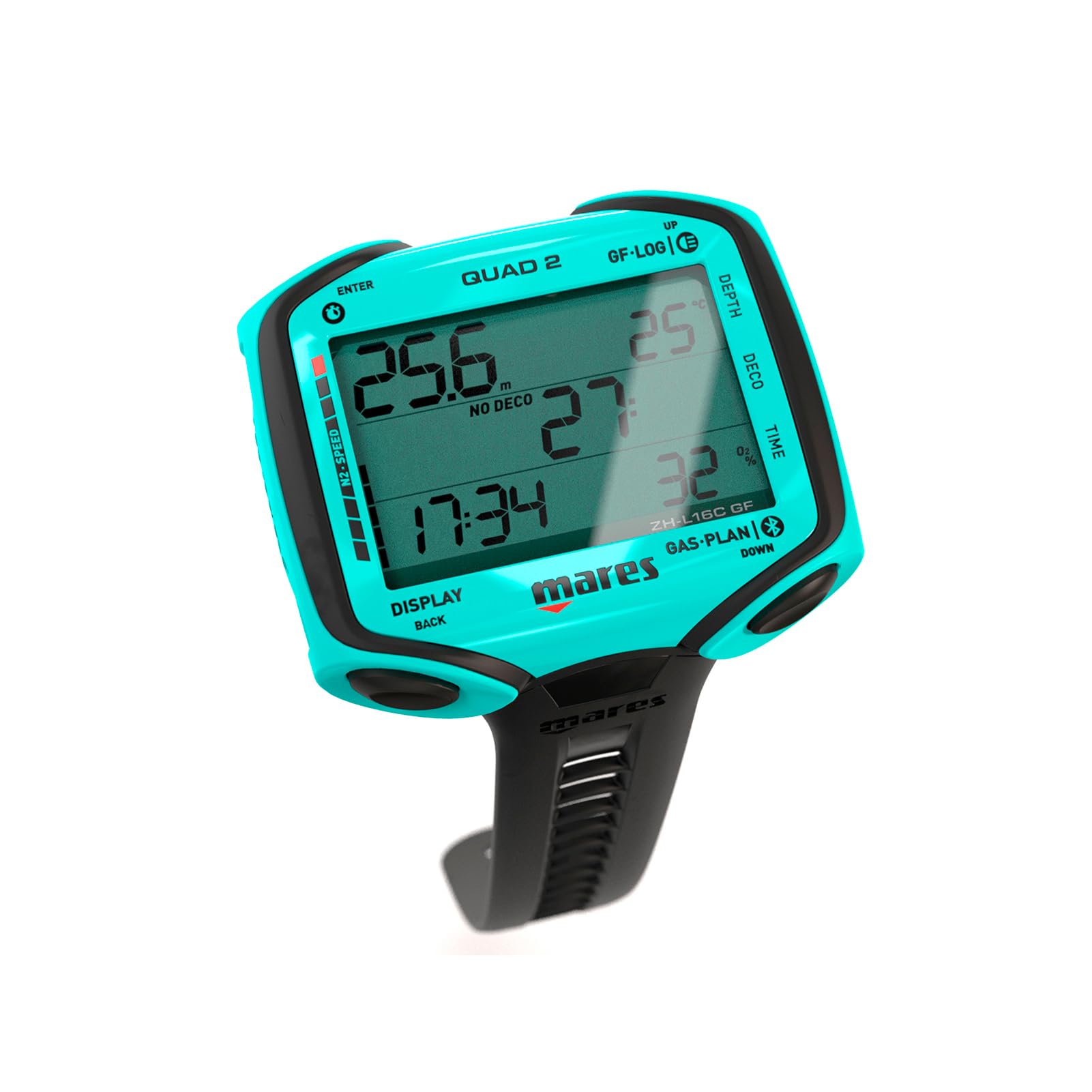Ordinateur de plongée Mares Quad 2 Aquamarine