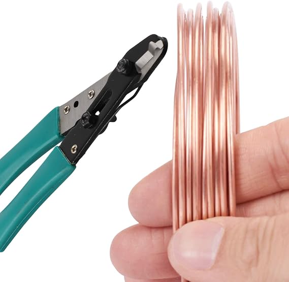 Capillary Tube for Refrigeration and Air Conditioning, Steel Cutting Tool for Copper Tubes Up to 3mm Diameter, Comfortable Rubber Grip