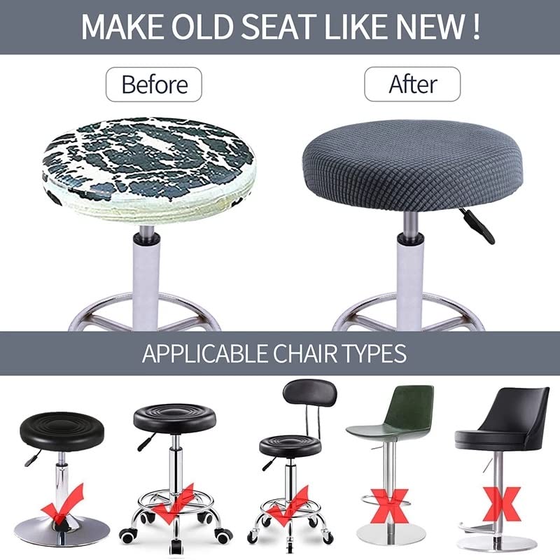 6x Housses De Tabouret De Bar Avec Dossier Extensible Housse De Chaise