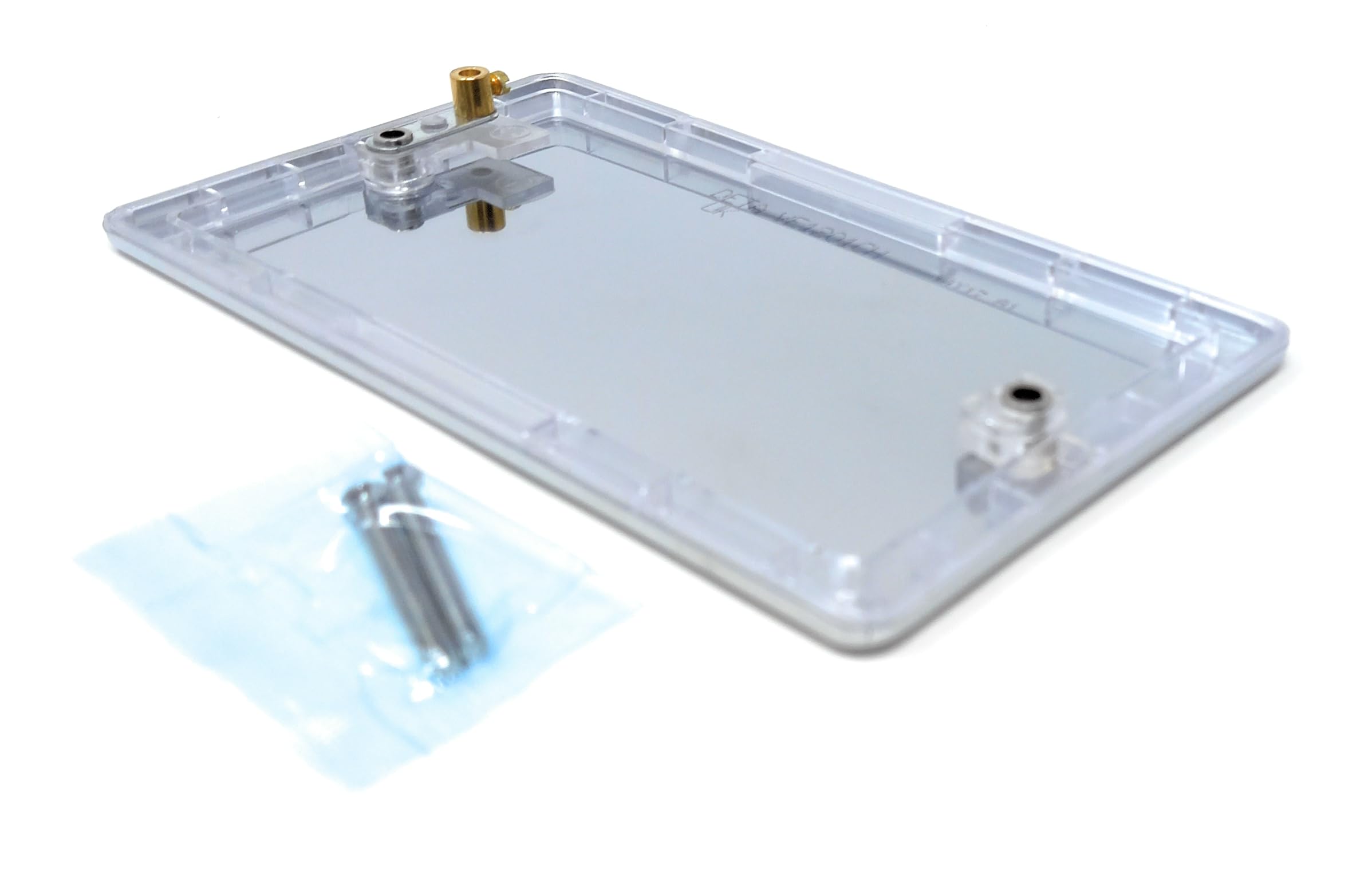 1pcs. Double Two Gang Blanking Plate, Wall Faceplate, Cover for Electrical Sockets, Screws Included Chrome - Image 4