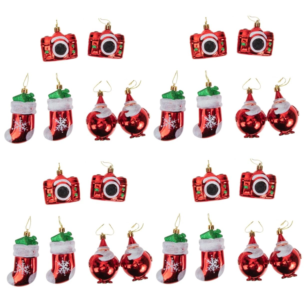 Ciieeo STK Christbaumschmuck weihnachtsdeko Weihnachts Party Weihnachtsbaum roter Anhänger Weihnachtsbaum hängende Verzierung Baumschmuck Anhänger Weihnachtsschmuck zum Aufhängen