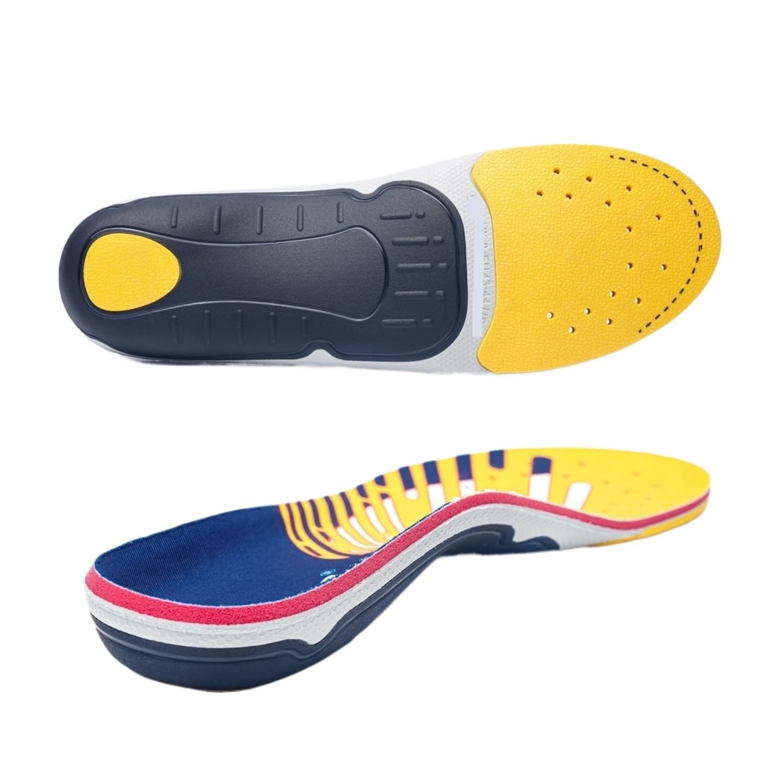 Solette ortopediche Soletta ortopedica for sollievo plantare Piede piatto Supporto for arco alto Uomo Donna Lavoro Inserto ortopedico Scarpa sportiva Suola for sneaker(Color 3,EU(46-47)-295MM)