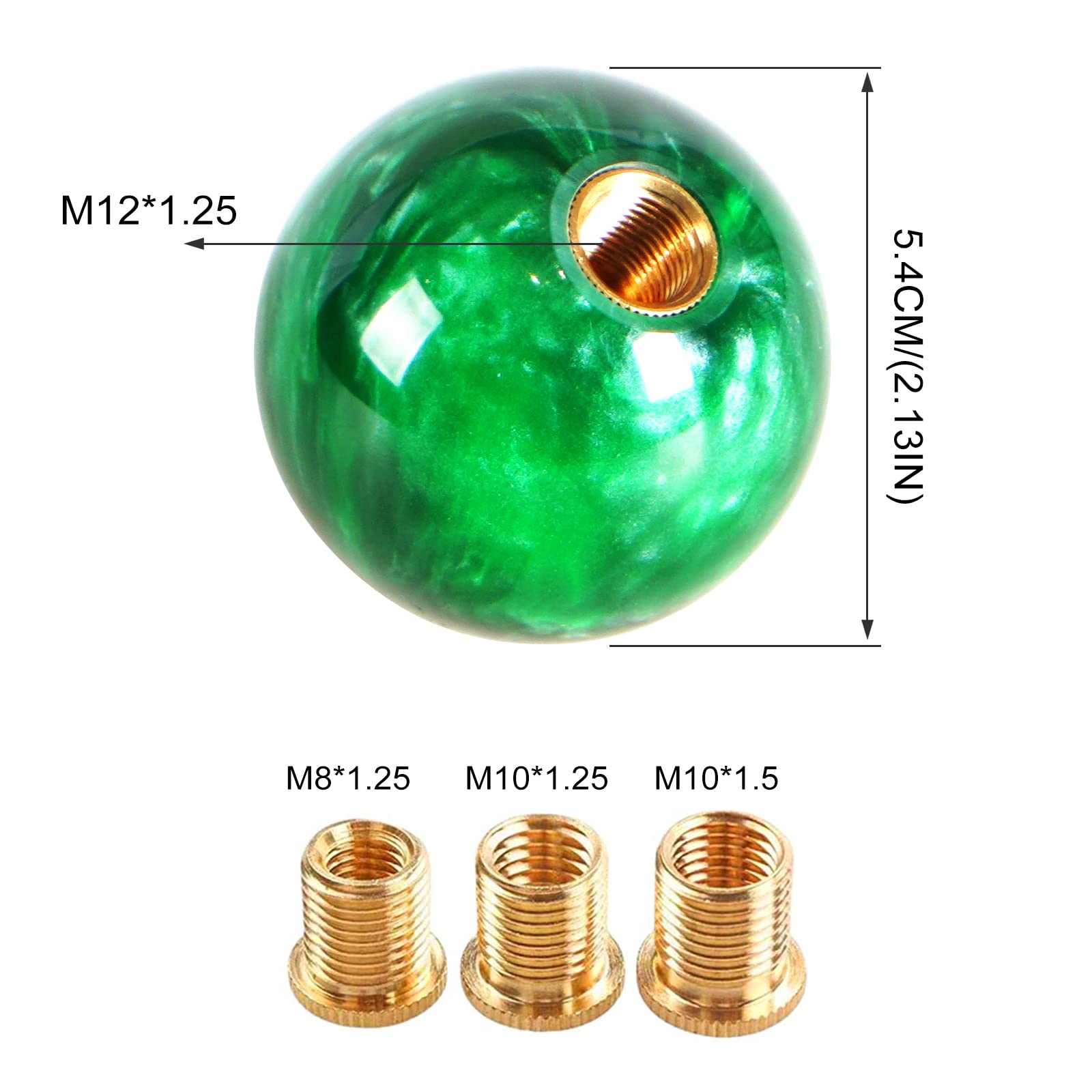 Amazon.com: YIUIY Round Ball Shift Knob Universal Marble Style