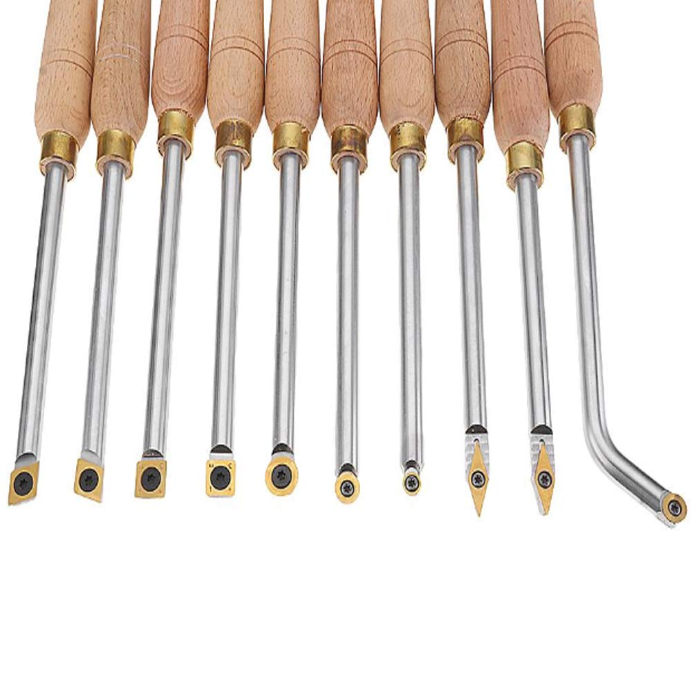Scalpelli da Legno Professionali Fresa con Inserto in carburo di tungsteno Rivestita in Titanio for hobbisti del Legno, Fai da Te o falegnami