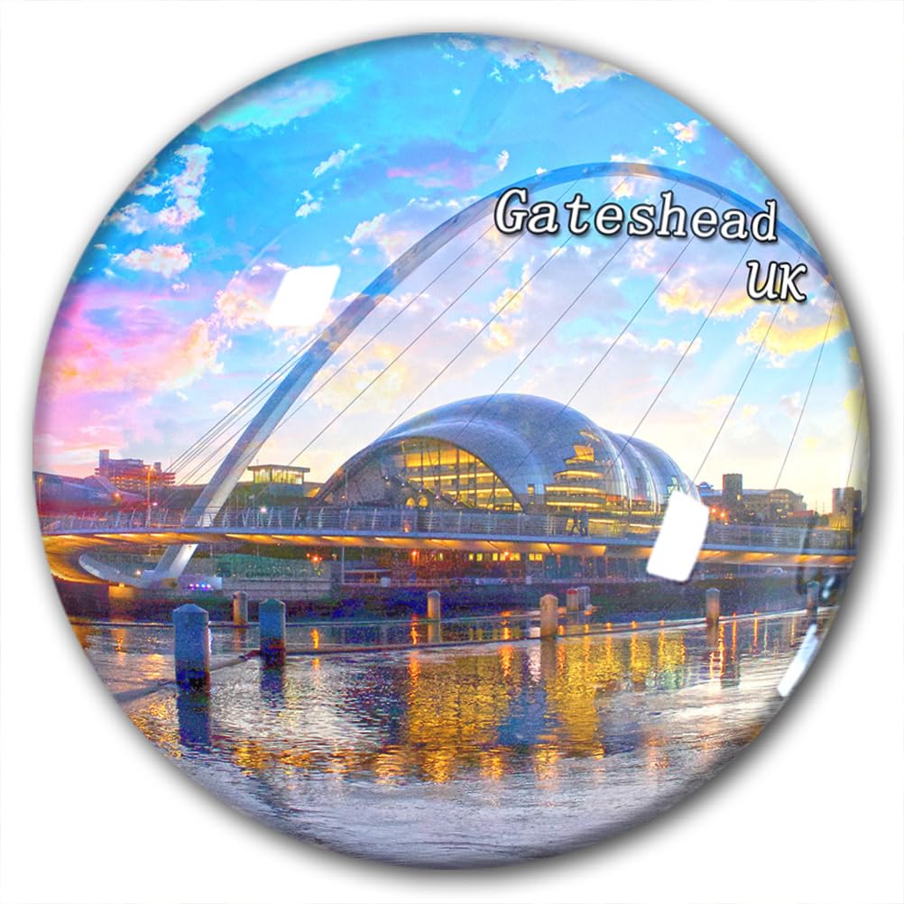 Afghanistan-0001 Uk Gateshead Fridge Magnet Refrigerator Stickers Decorative Magnet Travel Souvenir Glass