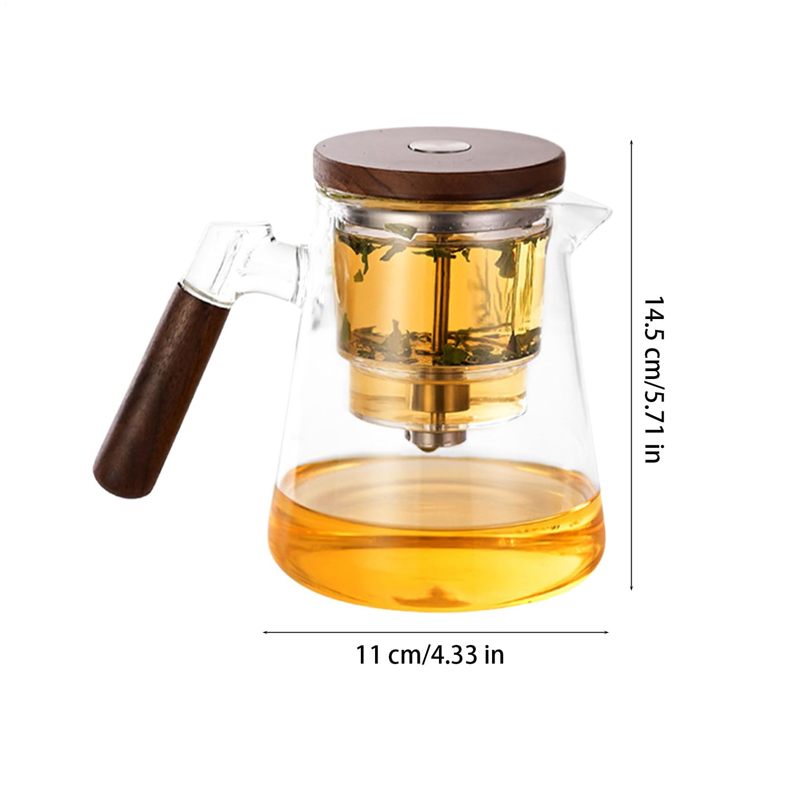 Con colador de té para té suelto, de huevo, infusor de té con 4 tazas