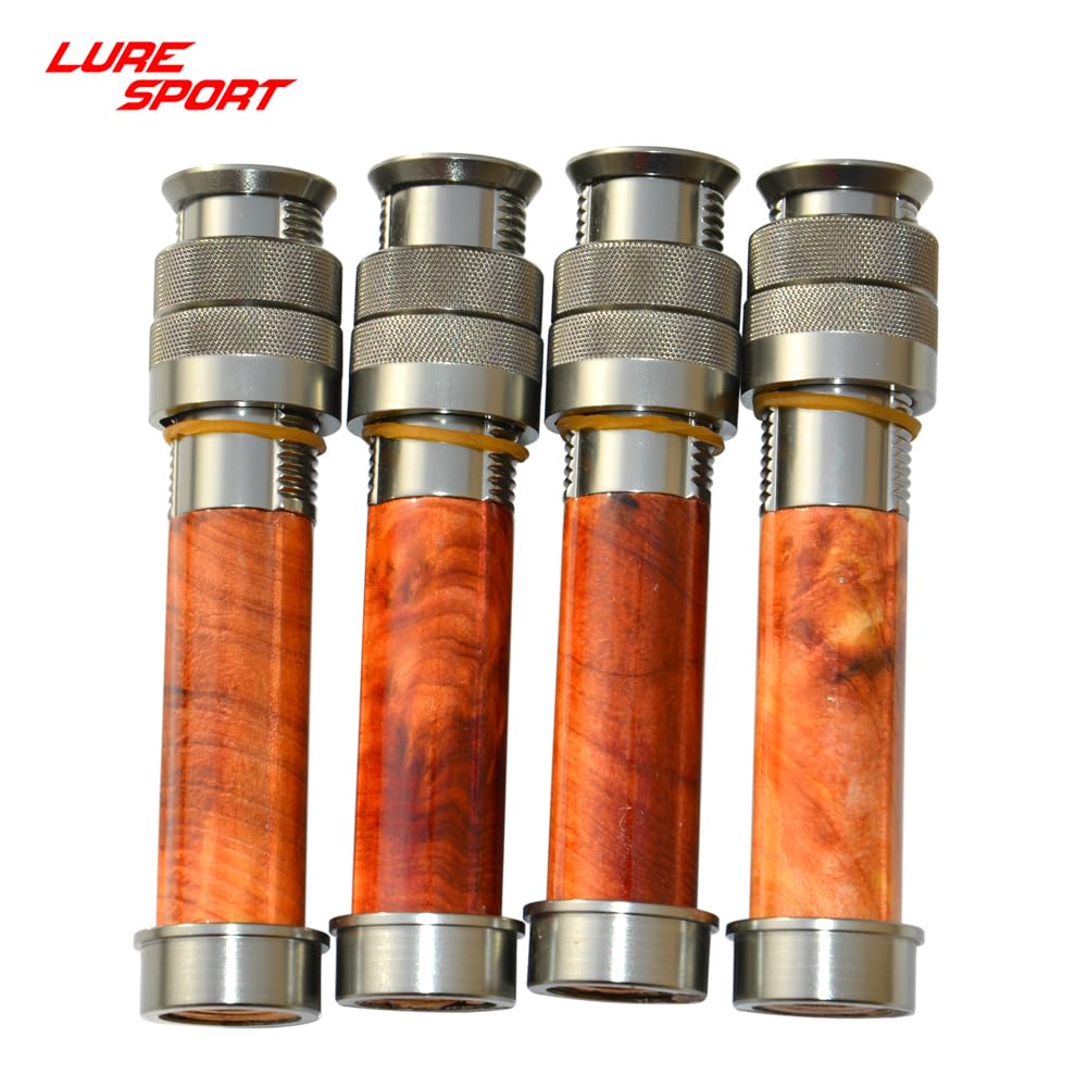 Luresport Wood Aluminum Reel seat with End Cap Fly Fishing Rod Building Component Repair Fly Rod DIY Accessory : Sports & Outdoors