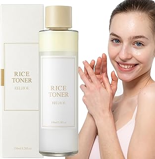 Rice Toner,Natural Rice Face Toner,Smoothing Toner for Face,Pore Minimizer Skin Toner for Face,150ML Moisturising,Facial Toner for Dry,Niacinamide Essence Toner,Redness & Exfoliating Skin Toner-1pc