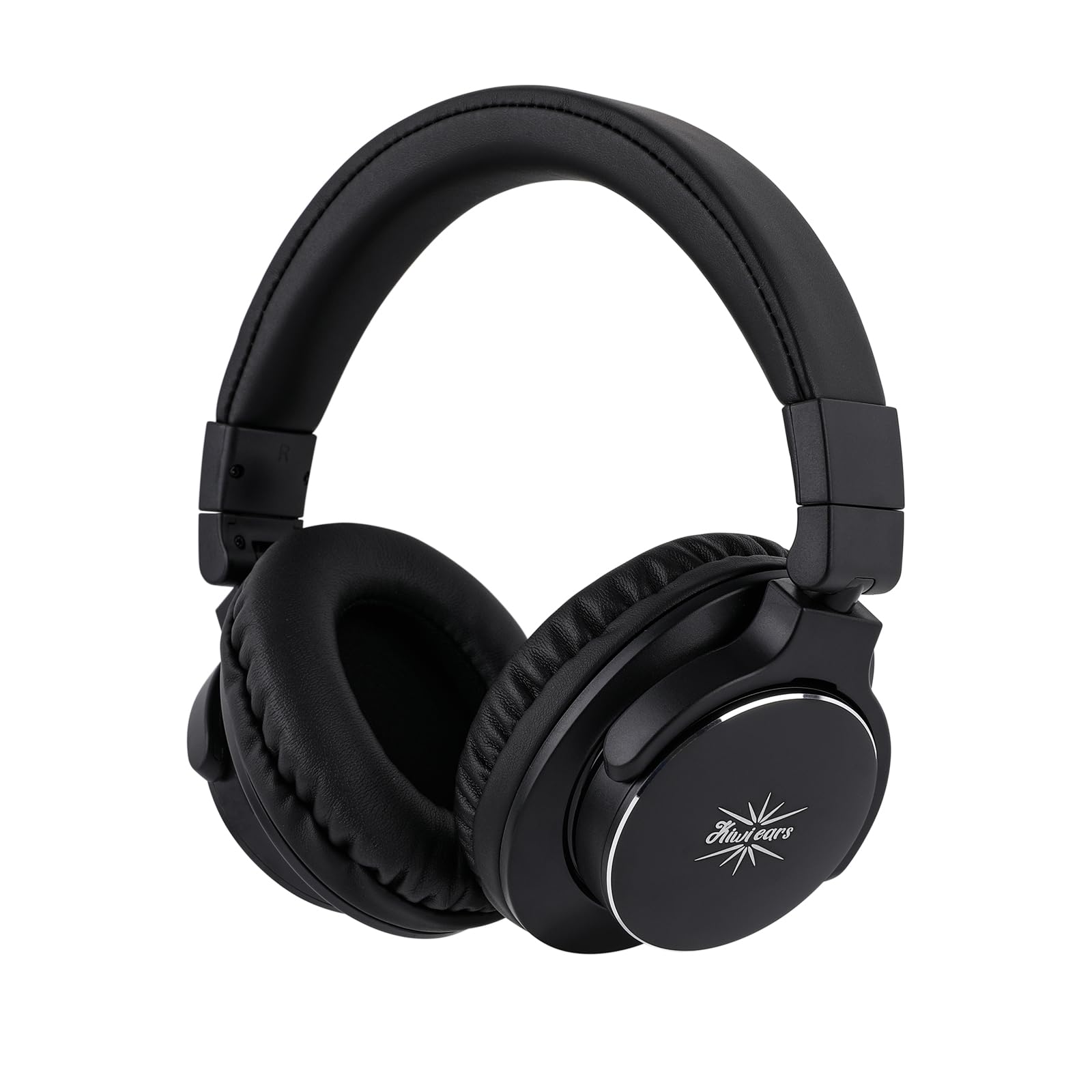 Linsoul Kiwi Ears Division Over Ear Headphone, 40mm Dynamic Driver Monitoring Headphones, Wired Gaming Headphone, DJ Headphones for Professional Musicians Engineers (Black)