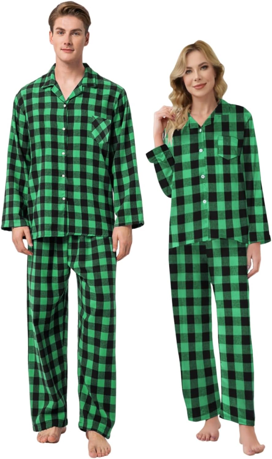 Schbbbta Family Matching Pajamas Holiday Sleepwear Long Sleeve Pjs Sets - Image 2