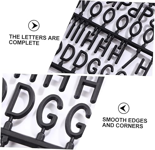 Miniatura 8 de Tablero de letras de plástico de fieltro, letras de repuesto, letras de cartón, tablero de letras, Nubmers, letras de plástico intercambiables,