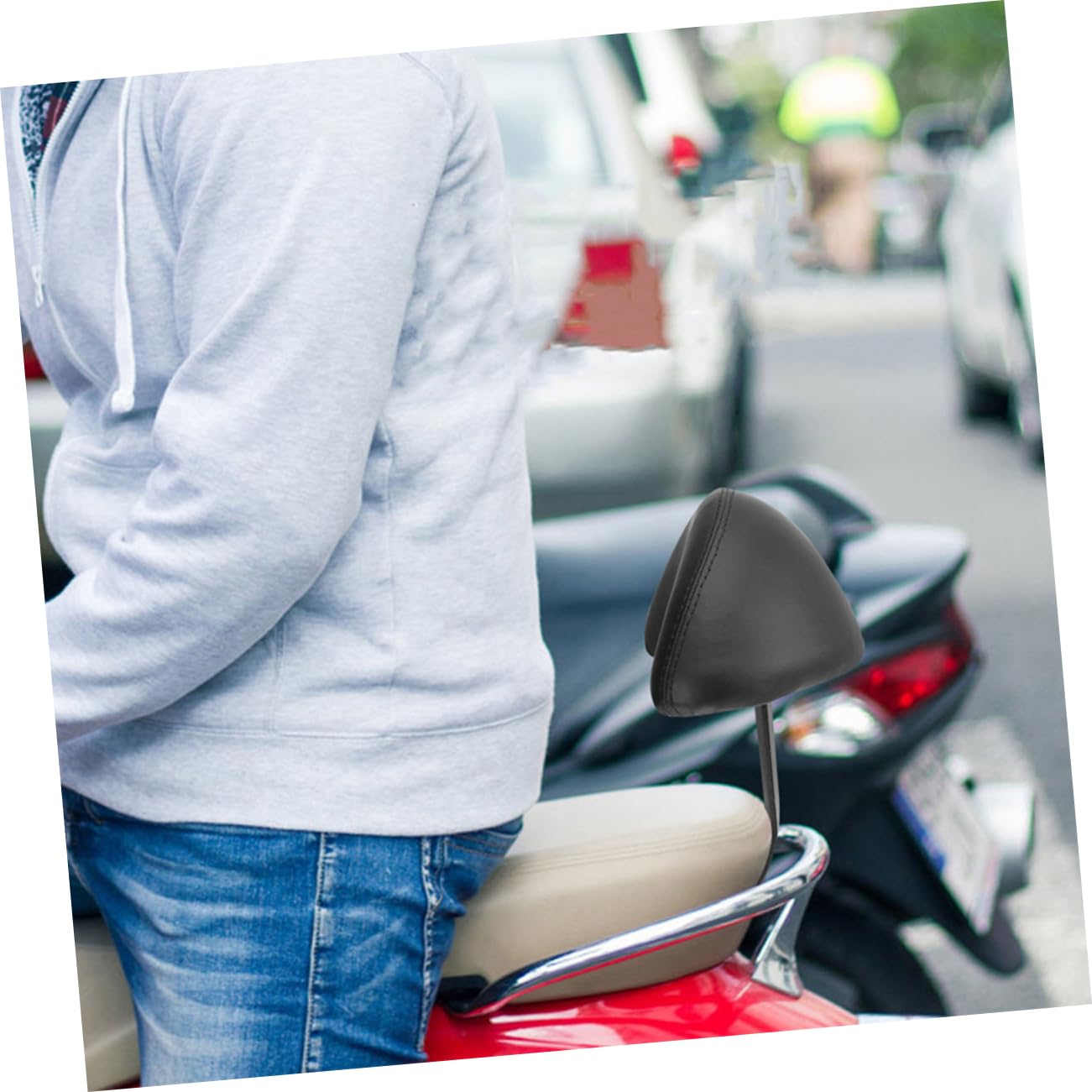 Toddmomy 2pezzi Cuscino Sicurezza Imbottito in Spugna per Schienale Bicicletta Poggiapiedi Posteriore per e Resistente all Usura