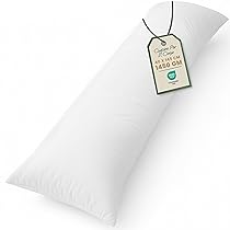 Utopia Bedding Cuscino per Dormire laterale 40×145 cm, Cuscino Lungo Per Gravidanza e Sostenere la Maternità, Cuscini Corpo (Bianco)