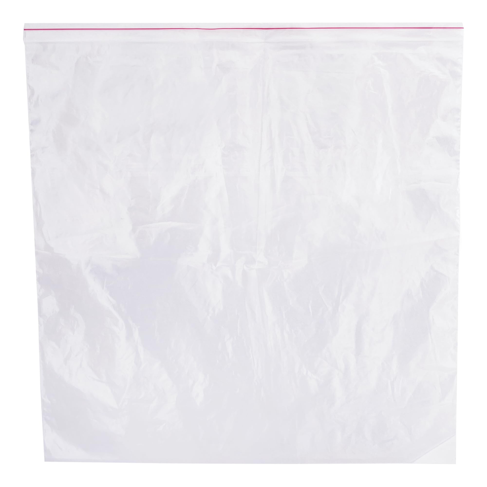 SKIR'CO (100 pz) Sacchetti con chiusura a zip 55 x 55 cm, sacchetti di plastica richiudibili, sacchetti di plastica trasparenti con chiusura lampo, sacchetti di plastica per alimenti
