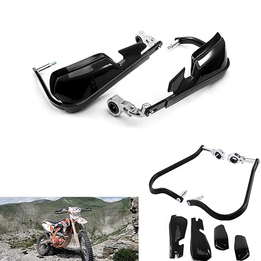 Moto Paramani Universale Grip Guard Shield Moto Motocross Scooter Antivento 22mm 25mm 28mm Manubrio Handguard Equipaggiamento protettivo (A)