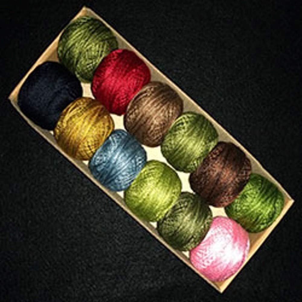 Valdani Perle Cotton Embroidery Thread Size 8 - La Vie en Rouge by French General