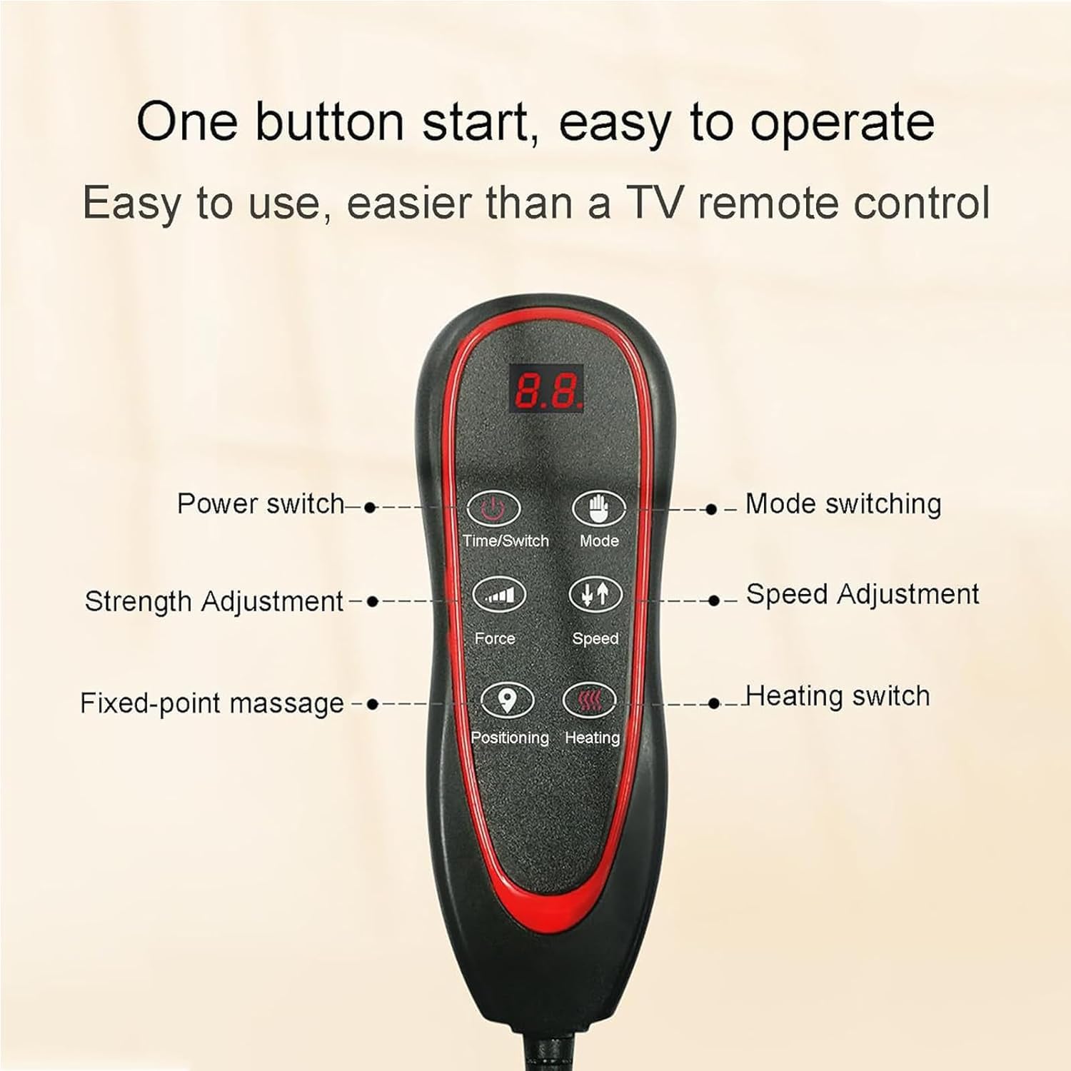 SEAHELTON Full Body Massage Chair Mat with Heat for Back Pain Relief, Back Massage Bed with 10 Vibrating Motors whole Body Vibration, Kneading, and Massage Of The Neck, Spine, Waist, and Back