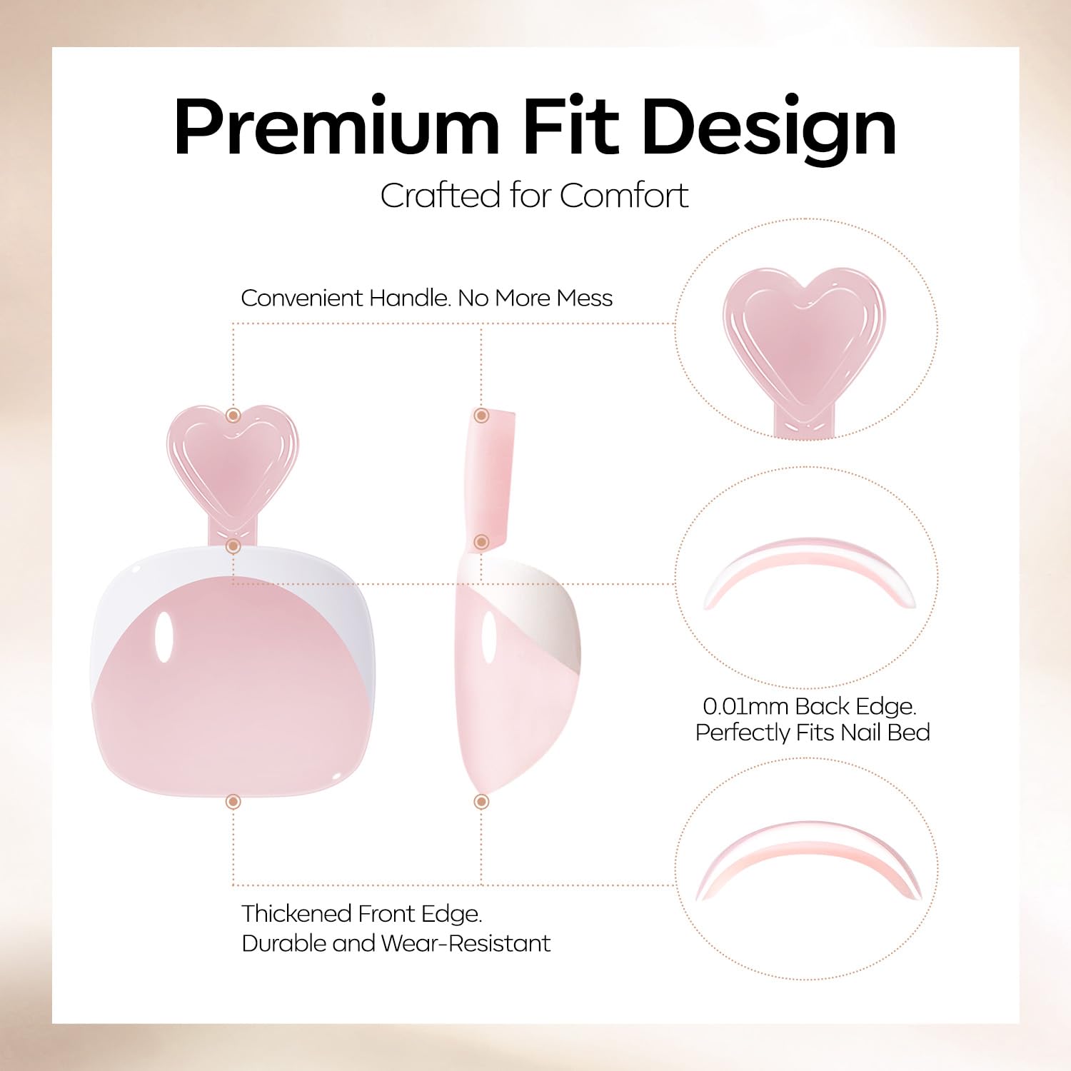 Modelones Press On Nails - Nude French Tips -5 Modelones Press On Nails - Nude French Tips -5