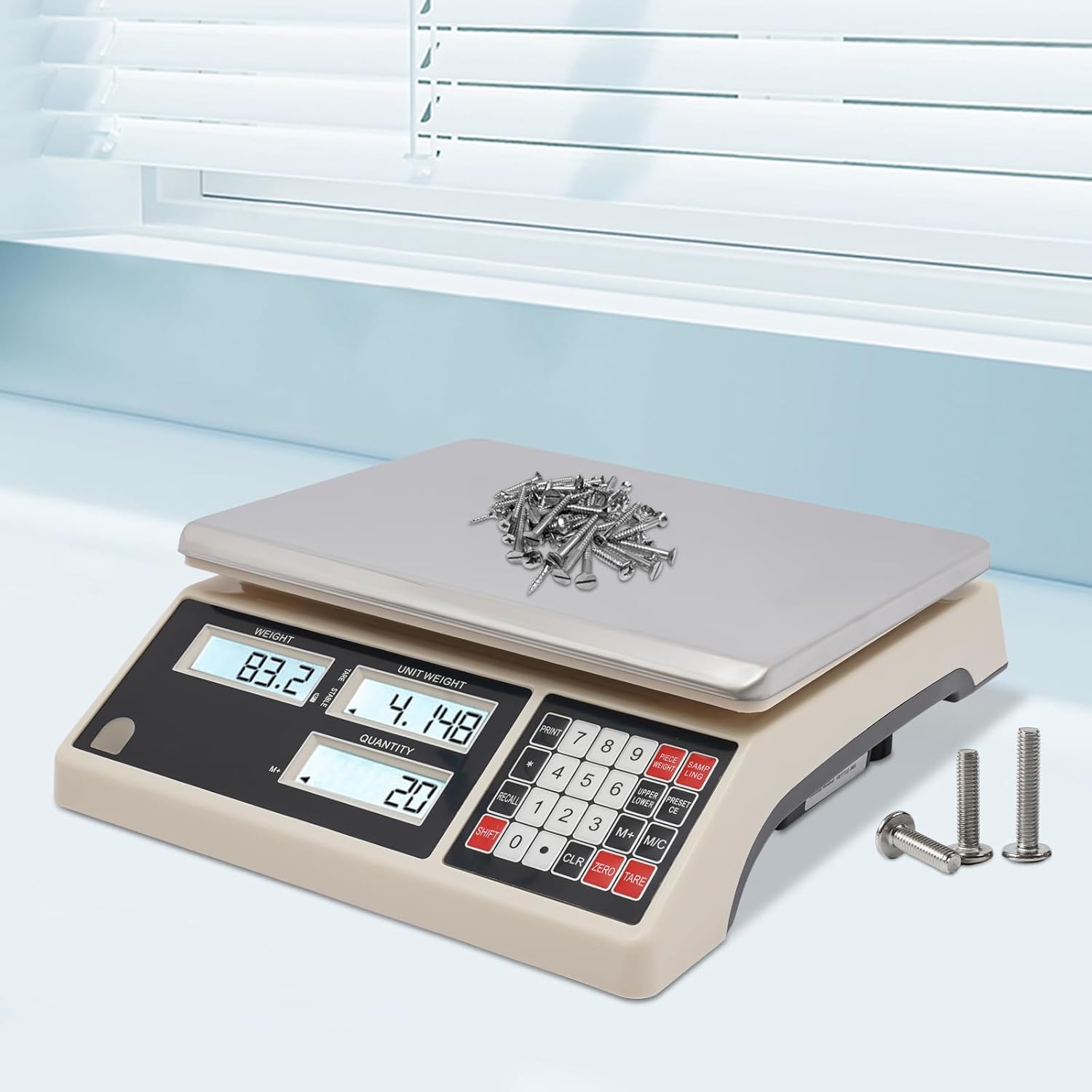 Digital Counting Scale - Electronic Scale for Parts and Coins, 10kg Capacity, 0.1g Precision, Perfect for Inventory Management and Piece Counting