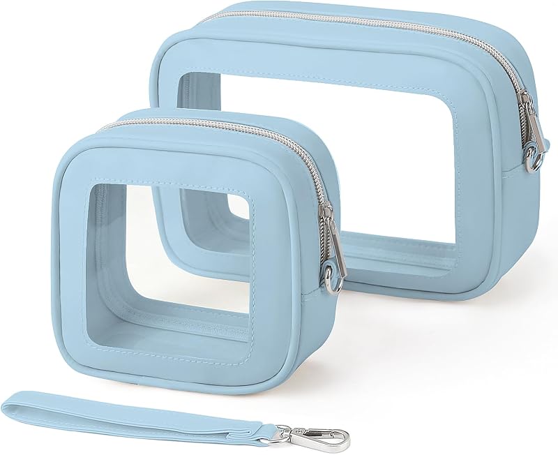 Bolsas organizadoras transparentes KIUGCO com zíper e alças, TPU, 2 unidades